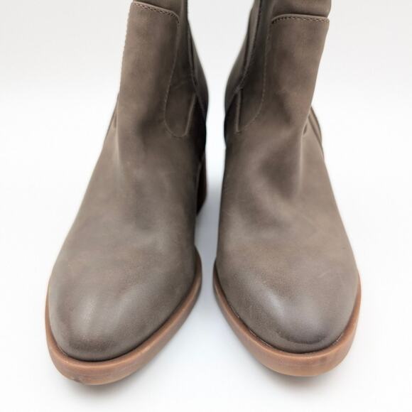 Korks Scarlet Western Block Heel Tall Boots Taupe Women's Size US7.5M EU38 - Picture 2 of 10